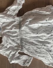 Robe noukies blanche et argent 12 mois