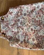 Robe salopette fleurie 