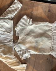 Ensemble robe gilet PETIT BATEAU or blanc 