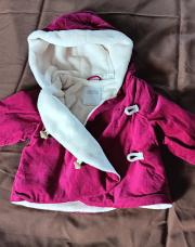 Manteau velours/polaire Obaïbi (taille 6mois)