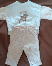Ensemble 2 pièces Bambi Disney (taille 3mois) 
