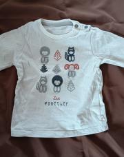 Pull coton Obaïbi (taille 6mois) 