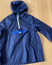 K-Way capuche Quechua tirette haute bleu - 123-140 (7-9)