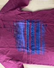 T-shirt manches longues Benetton bordeaux -122/128(7-8)