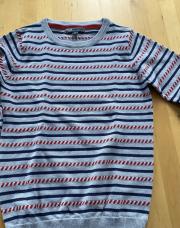 Pull Trafic gris lignes rouges bleues-152(12)