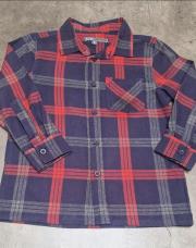 Chemise TQF rouge bleu 5 ans 