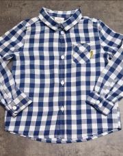 Chemise tape a l'œil bleu et blanc 3 ans 