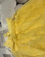 Robe jaune avec petite gilet taille 80