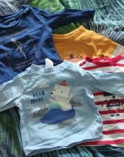 Lot 4 tee shirts manches longues 1 mois