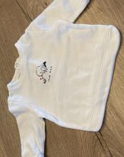 Pull blanc Love mum Kiabi taille 6 mois 
