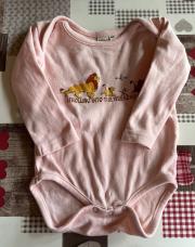 Taille 62/68 body manches longues disney
