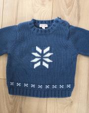 Pull 6m grain de blé marine 