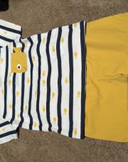 Ensemble jaune poisson 6 mois