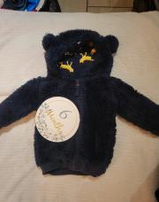 Gilet nounours noir 6m