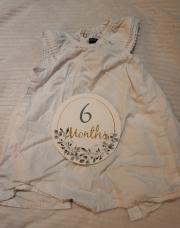 Robe blanche été kiabi 6m