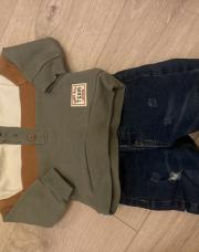Ensemble pull + jeans 3 mois 