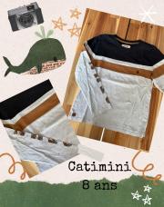 Ts Catimini 8 ans dessin sur la manche