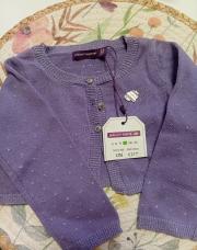 Gilet sergent major lila neuf 6mois