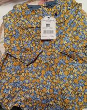 Robe sergent major neuve fleurie taille 12mois