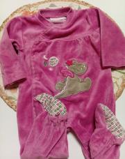 Grenouillère noukie's dino rose 3mois