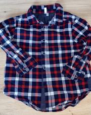 Chemise bleu et rouge 