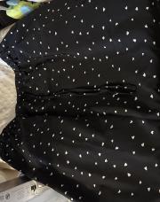 Jupe légère noire cœur T 2xl 
