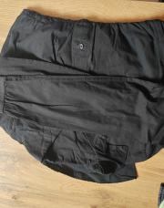 Chemise noir coupe volante