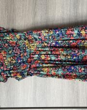 Robe Lilie rose encolure carrée T/ M/L