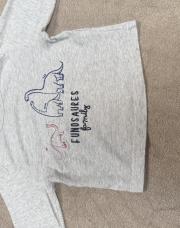 T shirt gris à longue manche 12 mois 