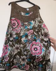 Blouse s.m florales r/b/b/k T50
