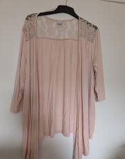 Boléro rose dentelle XXL