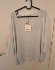 Petit pull blanc pailleté 