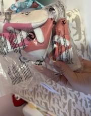 lot chaussons rose 