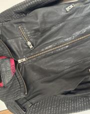 Veste cuir noir 