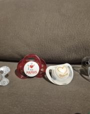 Lot de 4 tetines clairs 0-6m 