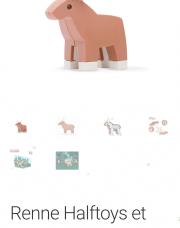 Neuf valeur 17€ - Renne Halftoys et son diorama