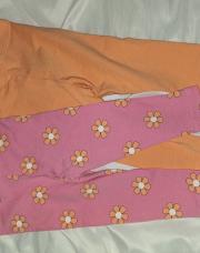 Lot legging orange et rose