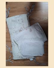 Ensemble tour de lit, drap et taie 