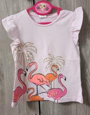 T-shirt flamant rose Palomino - Taille 98