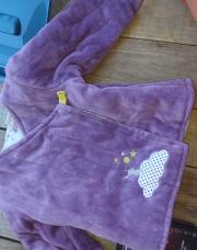 Gilet epais mauve Orchestra 6 mois