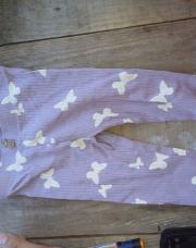 Legging papillons mauve clair H&M - 68 cm