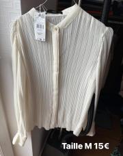 Blouse beige Mango neuve 