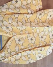 Chemisier fleuri-jaune-40-Armand Thierry