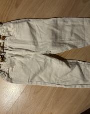 Pantalon crème 18m avec ceinture 