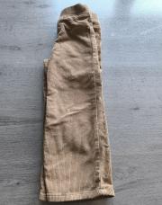 Wide leg velours beige 5 ans 