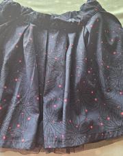Jupe okaidi bleu pois rose5anz