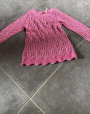 Pull rose à paillettes 8 ans 