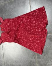 Robe rouge, à point blanc 10/11 ans 