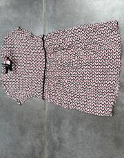 Blouse, orchestra rouge bleue et blanche 10 ans