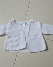 Gilet okaidi 3 mois blanc
